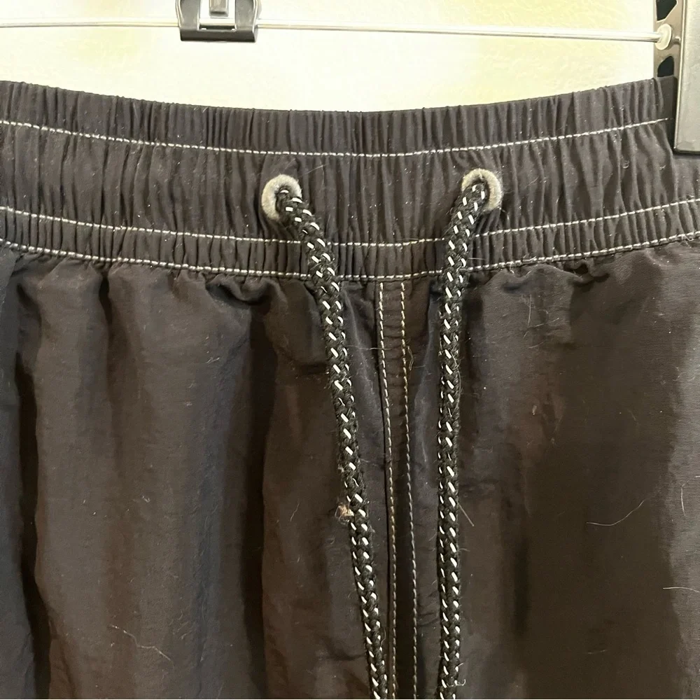 Tommy Bahama Relax black cargo drawstring swim trucks size large